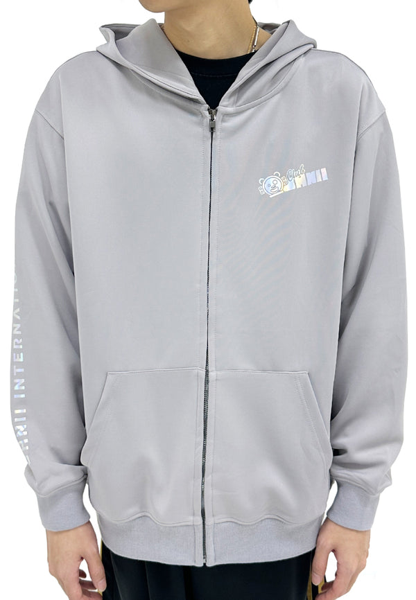 LASER REFLECTIVE SPACE JOURNEY BEAR JACKET (GREY)