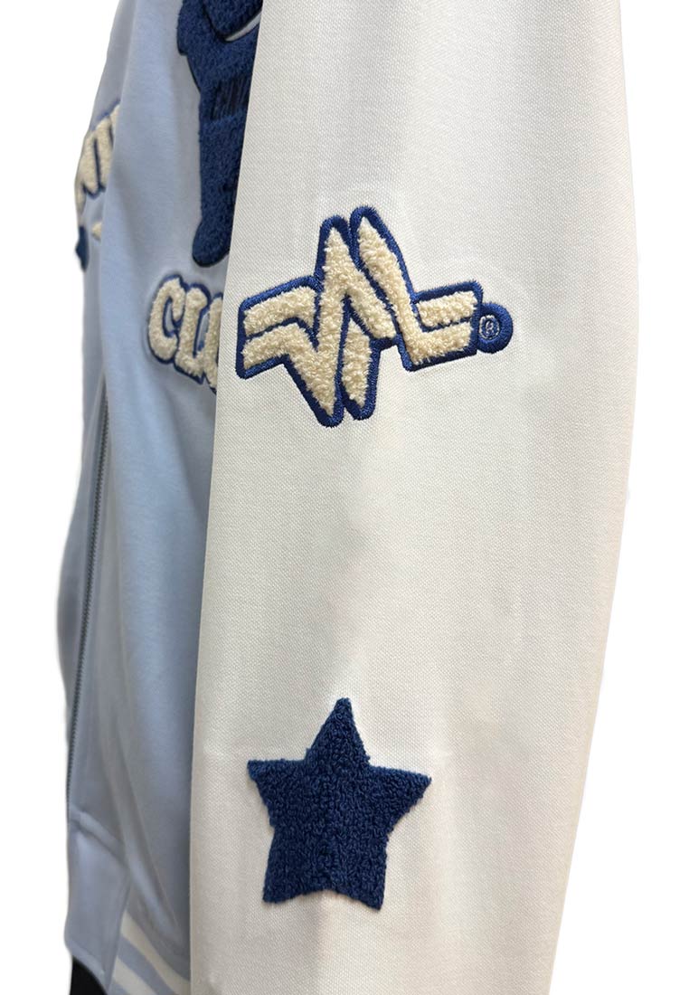 OVERSIZED CLUB OHNII HAUGHTY BEAR BASEBALL JACKET (BLUE)