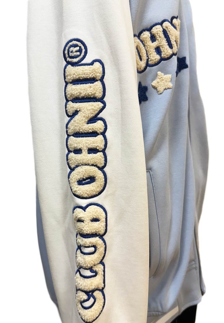 OVERSIZED CLUB OHNII HAUGHTY BEAR BASEBALL JACKET (BLUE)