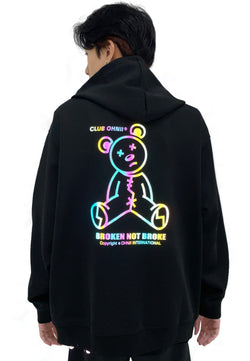 RAINBOW REFLECTIVE BROKE NOT BROKEN LANSI BEAR JACKET