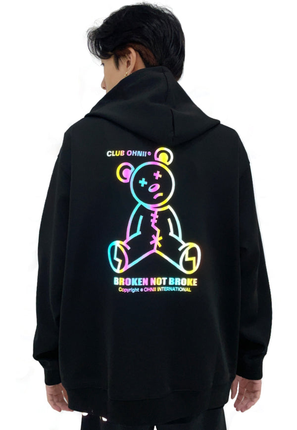 RAINBOW REFLECTIVE BROKE NOT BROKEN LANSI BEAR JACKET