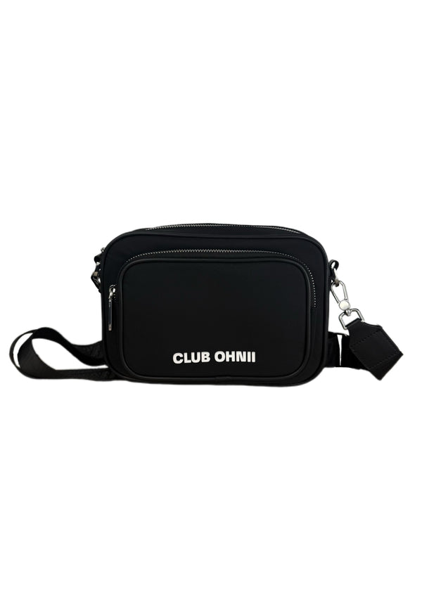 OHNII CLUB OHNII LOGO PRINT NYLON CROSSBODY BAG