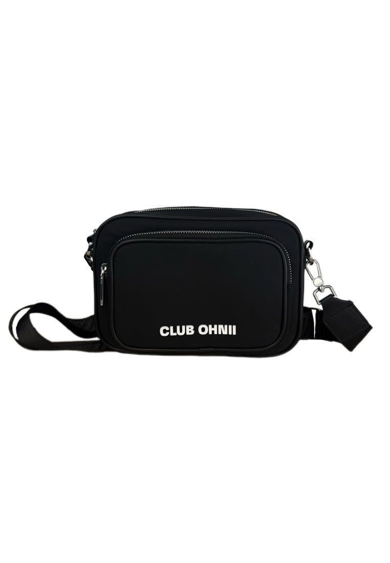 OHNII CLUB OHNII LOGO PRINT NYLON CROSSBODY BAG