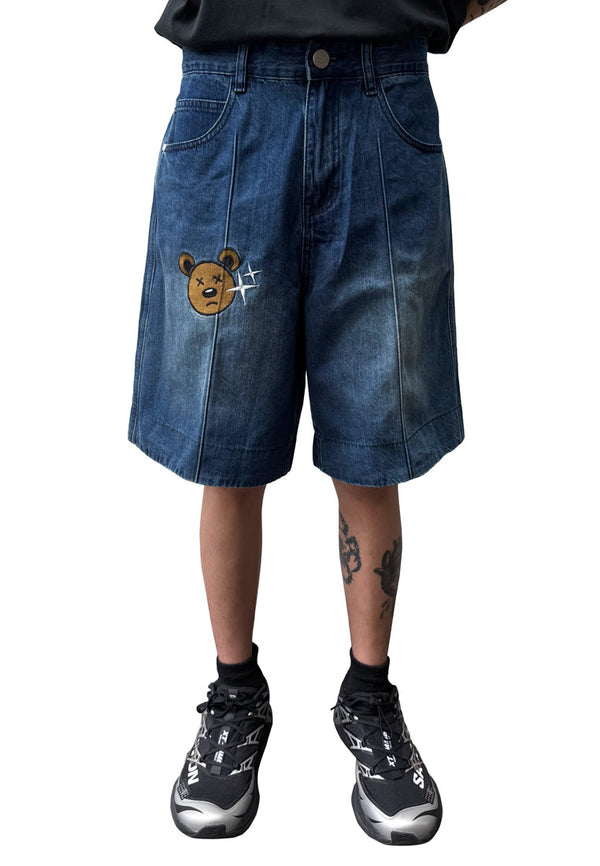 CLUB OHNII HAUGHTY BEAR STAR shorts in denim