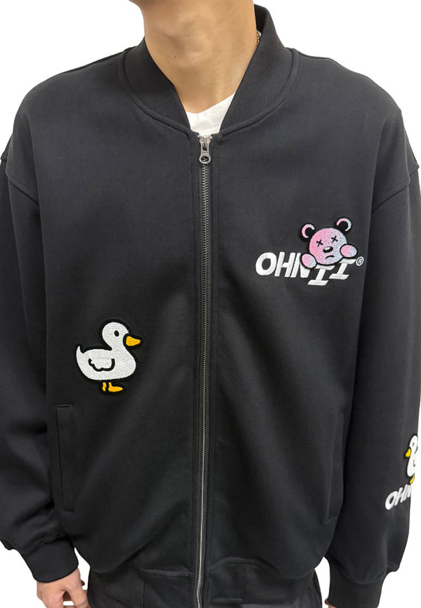 OVERSIZED DUCK HAUGHTY BEAR BASEBALL JACKET