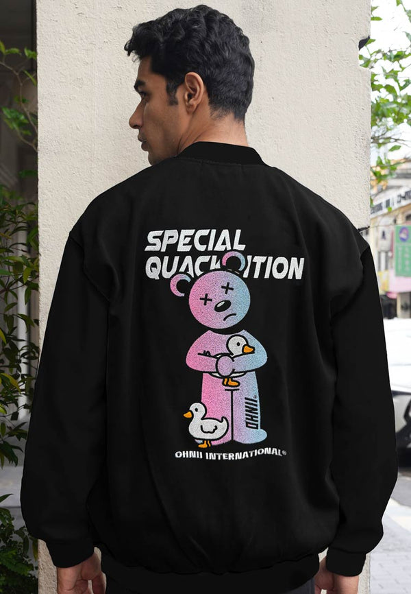 OVERSIZED DUCK HAUGHTY BEAR BASEBALL JACKET