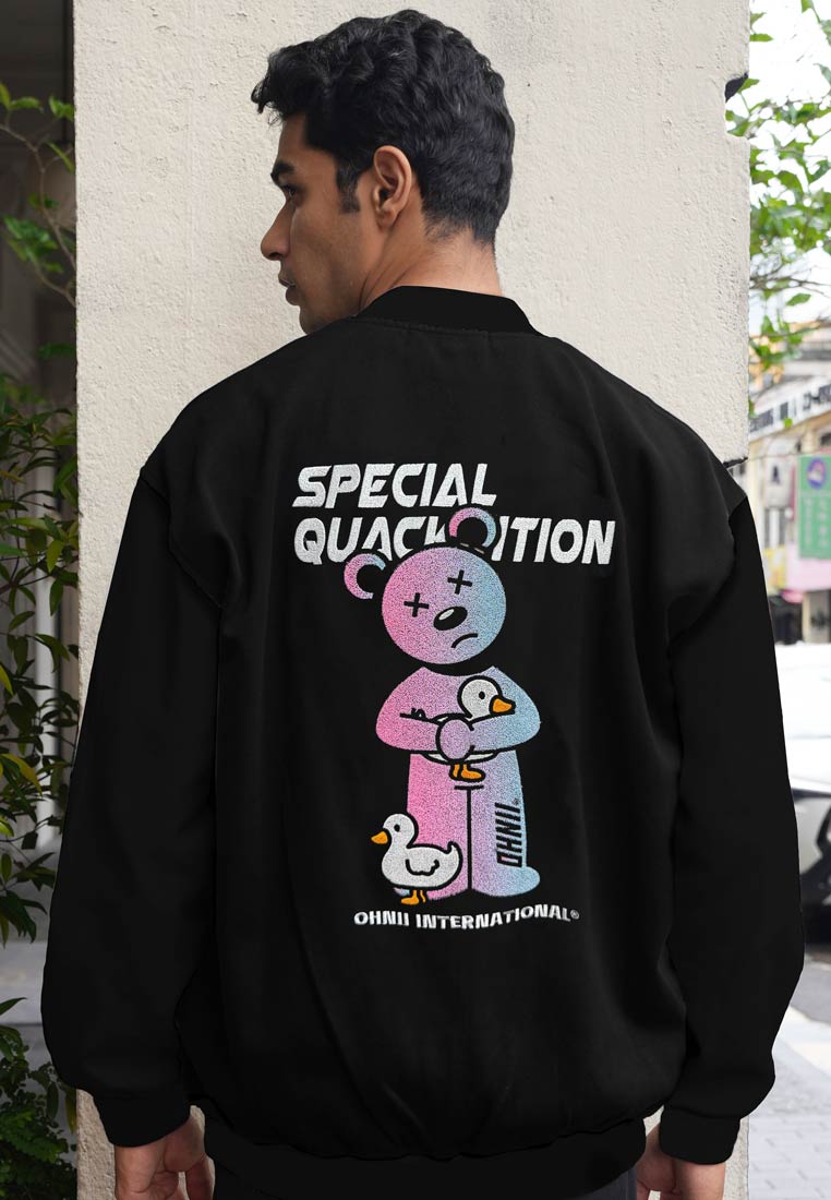 OVERSIZED DUCK HAUGHTY BEAR BASEBALL JACKET