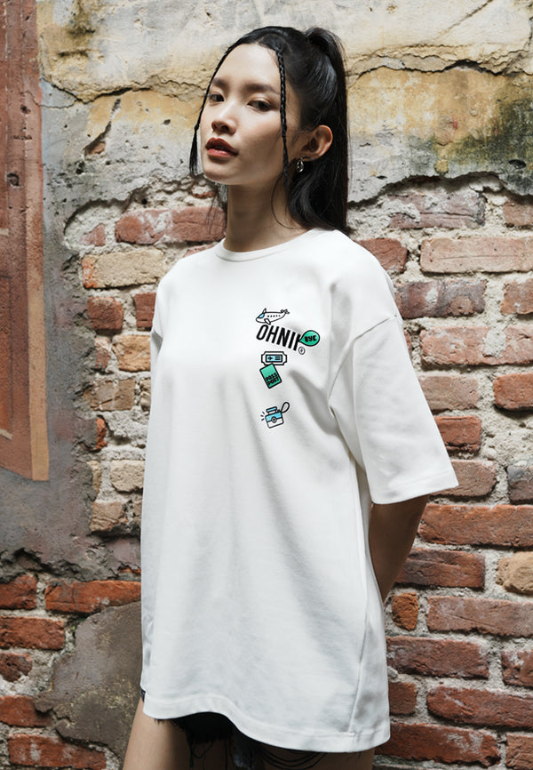 FAREWELL BEAR COTTON JERSEY TSHIRT (WHITE)