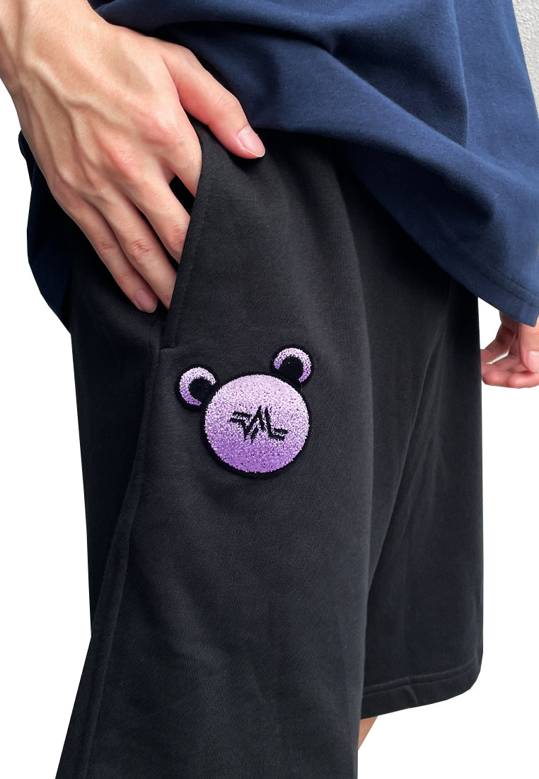 EMBROIDERED GRADIENT TUFTING BEAR OHNII PANTS (PURPLE)