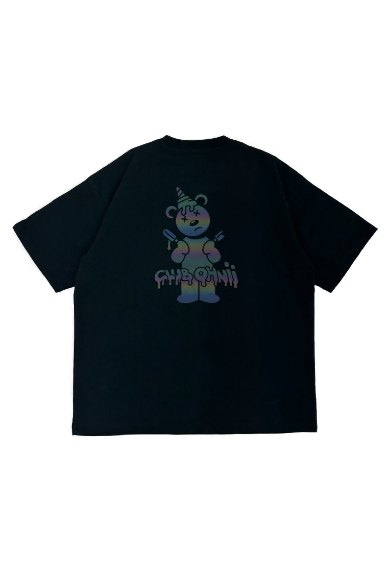 OVERSIZED ICE CREAM RAINBOW VER 1 BEAR COTTON JERSEY TSHIRT