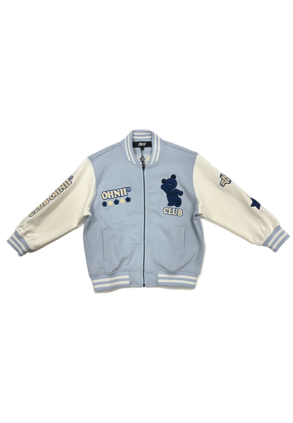 KIDS: CLUB OHNII HAUGHTY BEAR (BLUE) BASEBALL JACKET