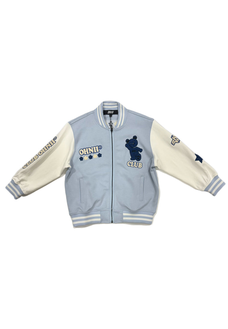 KIDS: CLUB OHNII HAUGHTY BEAR (BLUE) BASEBALL JACKET