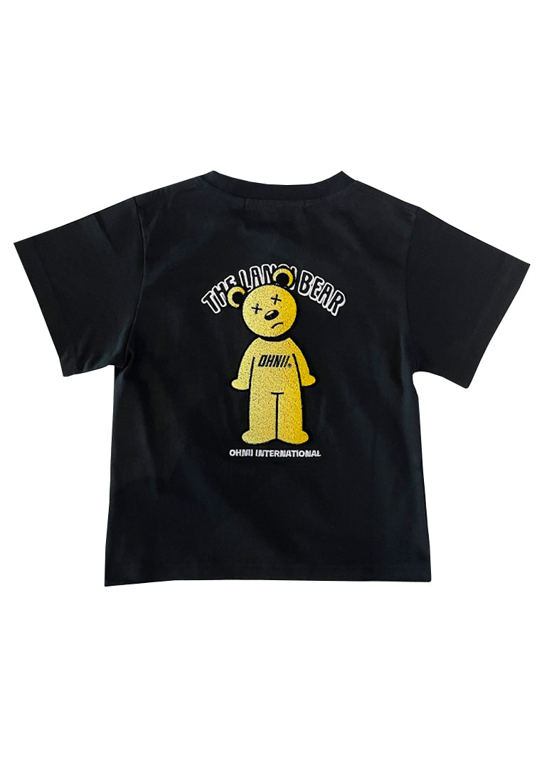 KIDS: GRADIENT TUFTING YELLOW BEAR KIDS TEE