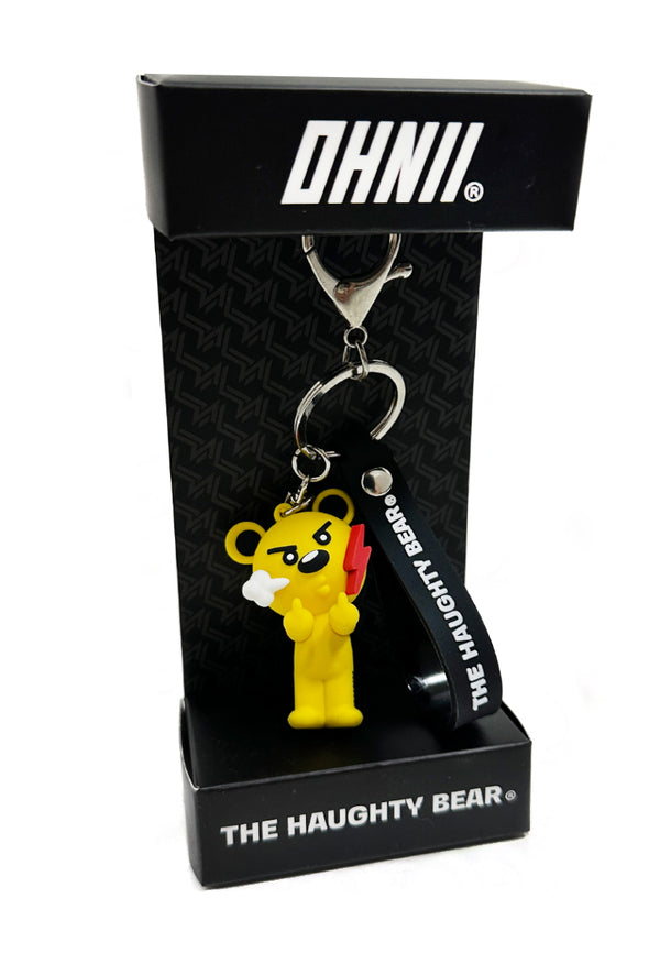 OHNII HAUGHTY BEAR KEYCHAIN