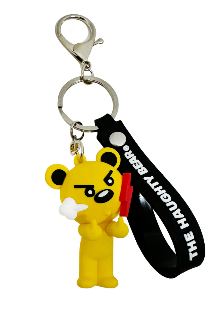 OHNII HAUGHTY BEAR KEYCHAIN