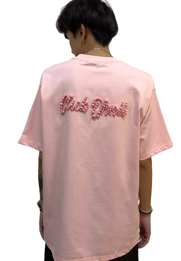 OVERSIZED PEARL HAUGHTY BEAR (PINK) COTTON JERSEY TSHIRT