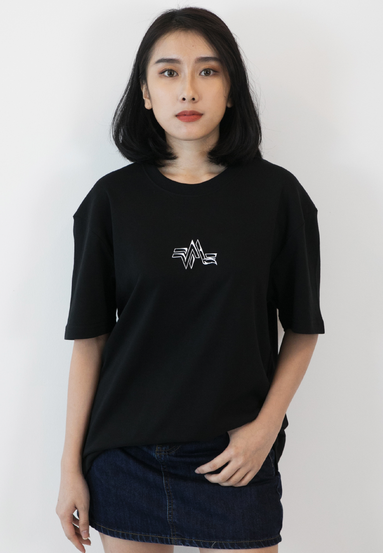 OVERSIZED KITSUNE PRINT COTTON JERSEY TSHIRT - Ohnii Official Site