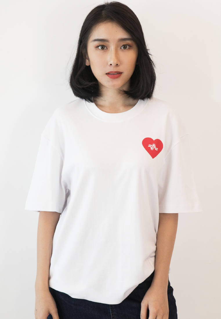 OVERSIZED SUNDAE F0R TWO PRINT COTTON JERSEY TSHIRT - Ohnii Official Site