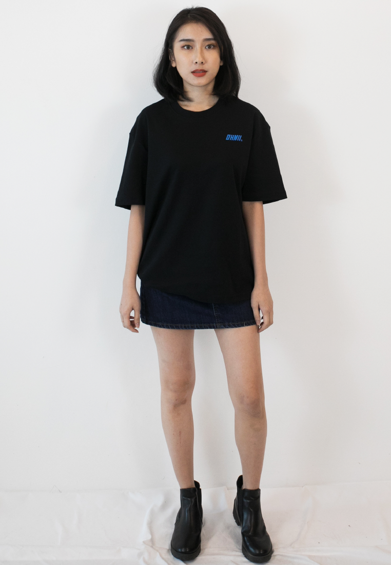 OVERSIZED BREAKTHERULES PRINT COTTON JERSEY TSHIRT - Ohnii Official Site