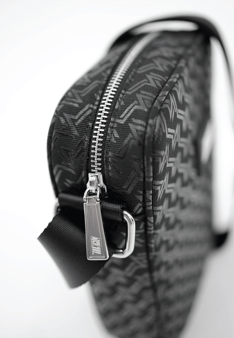 MONOGRAM PRINT NYLON CROSSBODY BAG - Ohnii Official Site