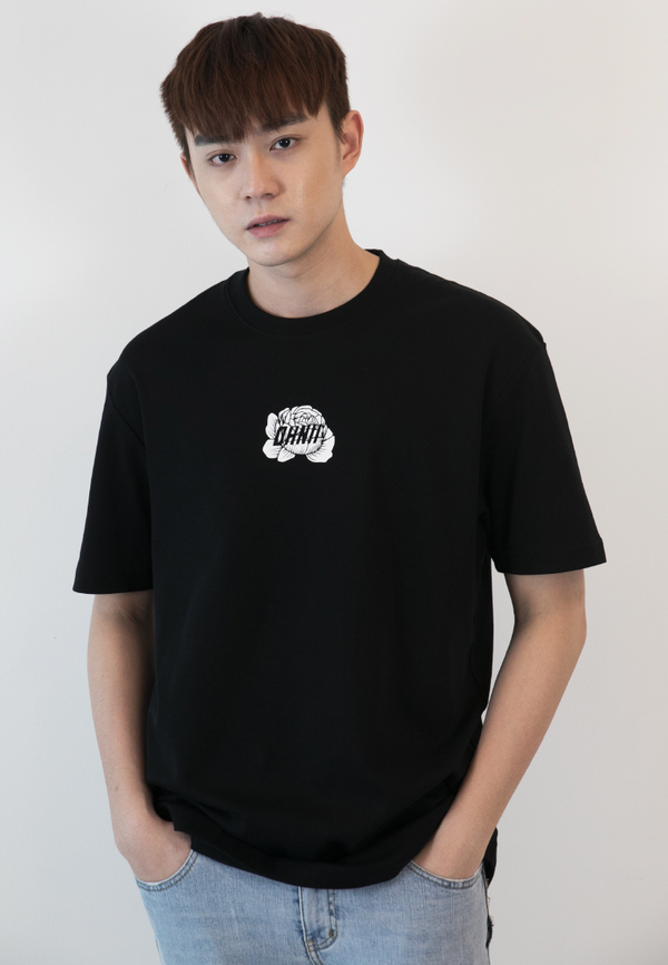 OVERSIZED BLOSSOMING SOULS FLORAL PRINT COTTON JERSEY TSHIRT - Ohnii Official Site