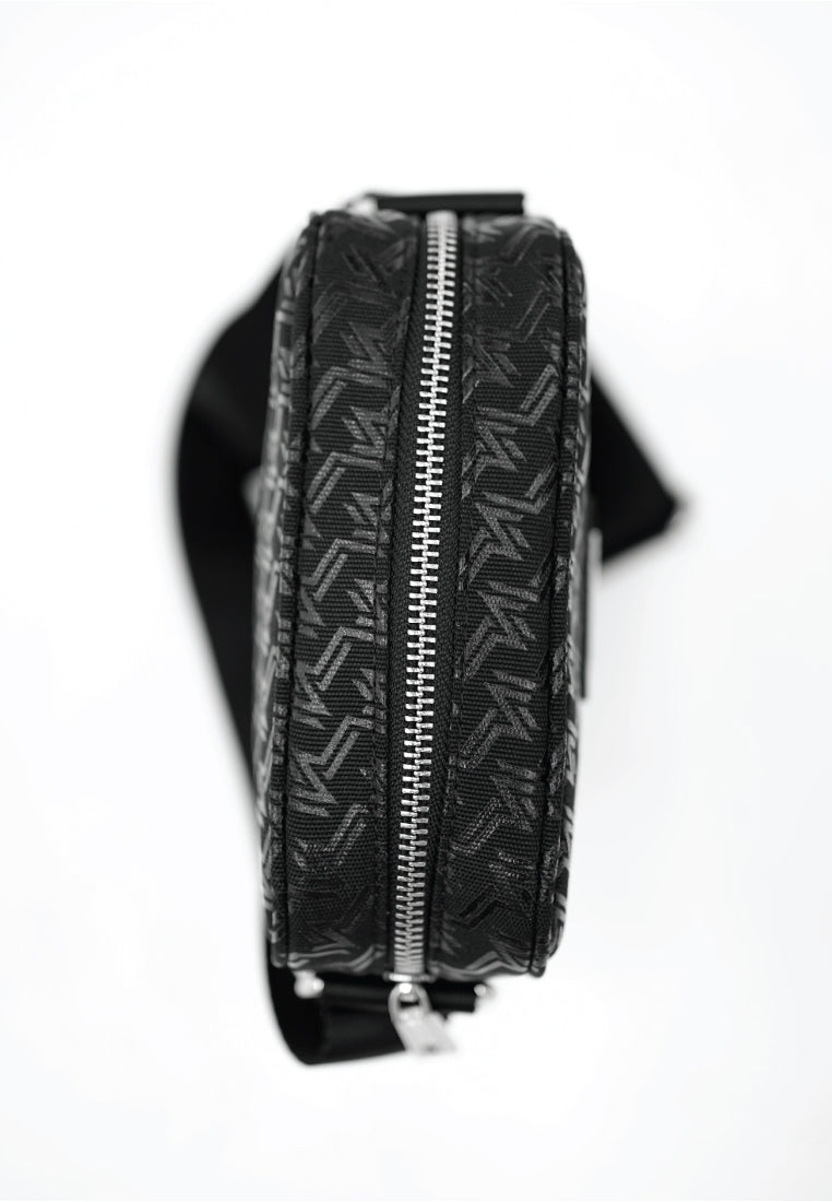 MONOGRAM PRINT NYLON CROSSBODY BAG - Ohnii Official Site
