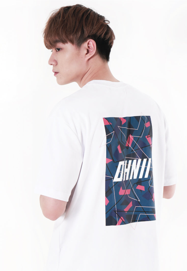 OVERSIZED LOGO CAMO PRINT COTTON JERSEY T-SHIRT (WHITE) - Ohnii Official Site