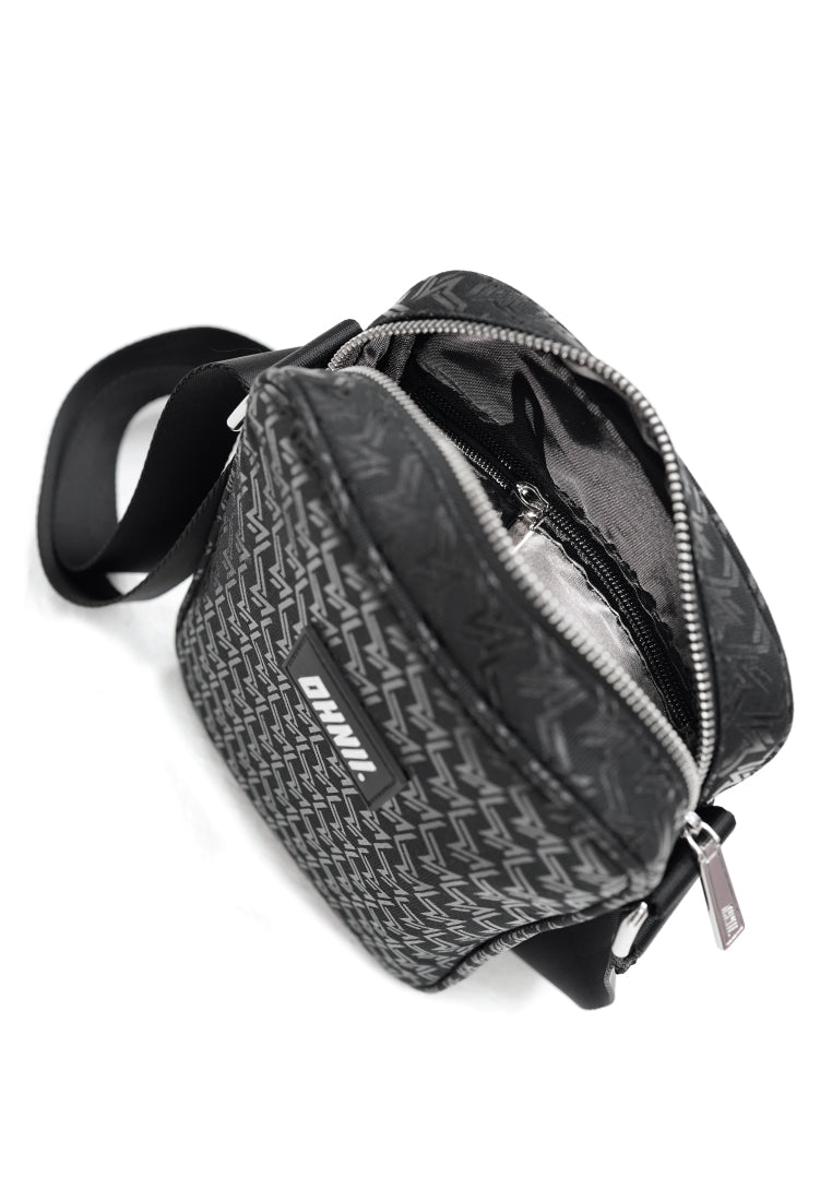 MONOGRAM PRINT NYLON CROSSBODY BAG - Ohnii Official Site