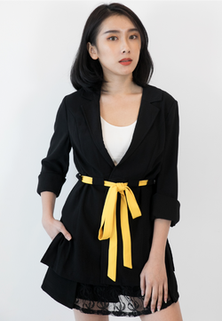 BLAQUIIN CUSTOMADE SIDE SPLIT WOMEN TAILORED ROBE - Ohnii Official Site