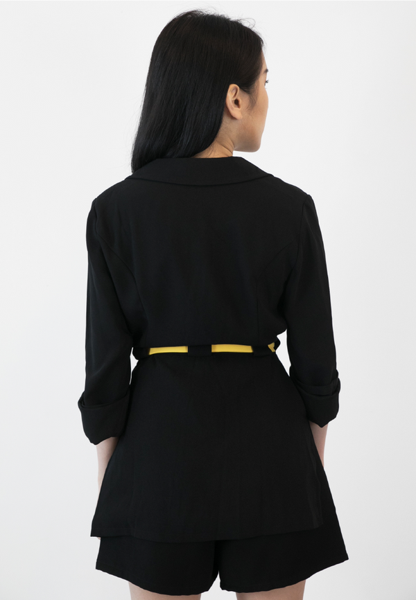 BLAQUIIN CUSTOMADE SIDE SPLIT WOMEN TAILORED ROBE - Ohnii Official Site