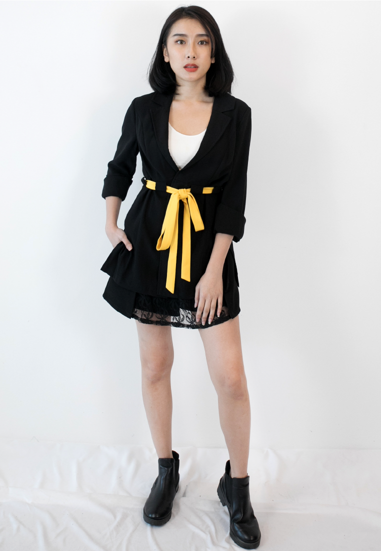BLAQUIIN CUSTOMADE SIDE SPLIT WOMEN TAILORED ROBE - Ohnii Official Site