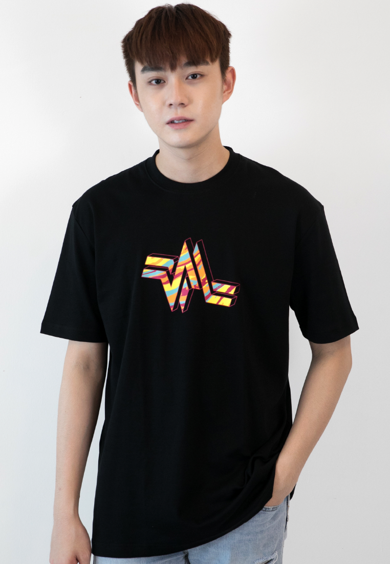OVERSIZED CAMO REPETITION PRINT COTTON JERSEY T-SHIRT - Ohnii Official Site