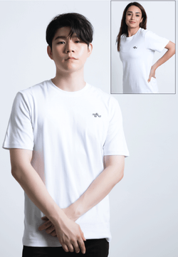 EMBROIDERED LOGOMARK COTTON JERSEY T-SHIRT (WHITE) - Ohnii Official Site