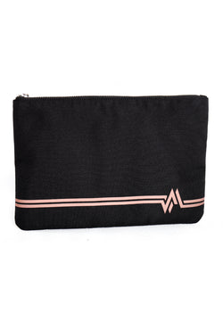 LOGOMARK PRINT ZIP POUCH (GOLD) - Ohnii Official Site