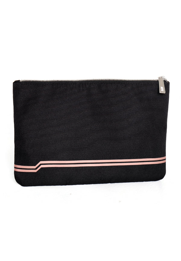 LOGOMARK PRINT ZIP POUCH (GOLD) - Ohnii Official Site