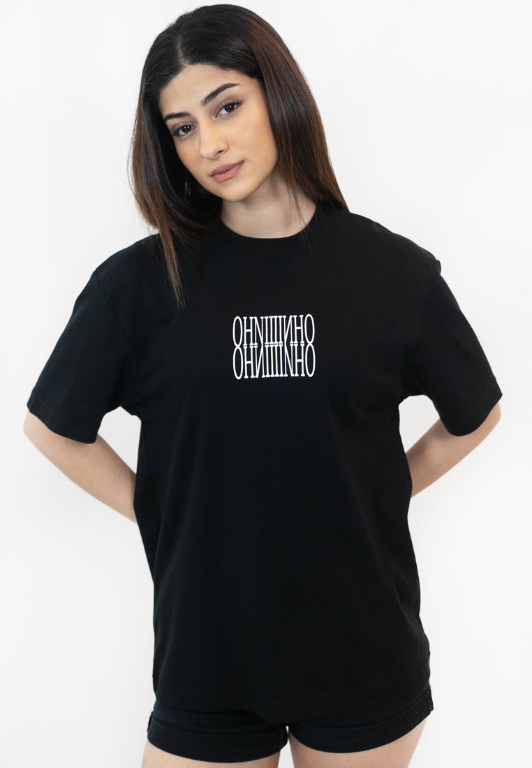 OVERSIZED MINDFUXK ROSE COTTON JERSEY TSHIRT (V2) - Ohnii Official Site
