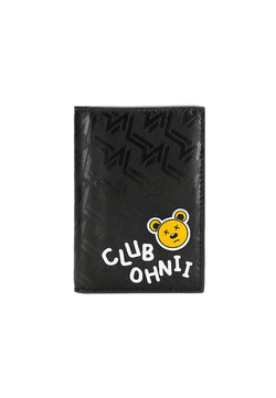 OHNII BEAR LEATHER FOLDING CARD CASE