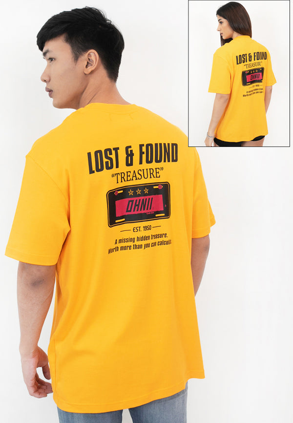 OVERSIZED CAR PLATE COTTON JERSEY TSHIRT (YL) - Ohnii Official Site
