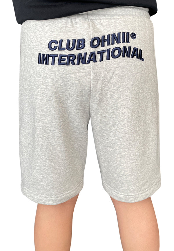 EMBROIDERED CLUB OHNII INTERNATIONAL LOGO SHORTS