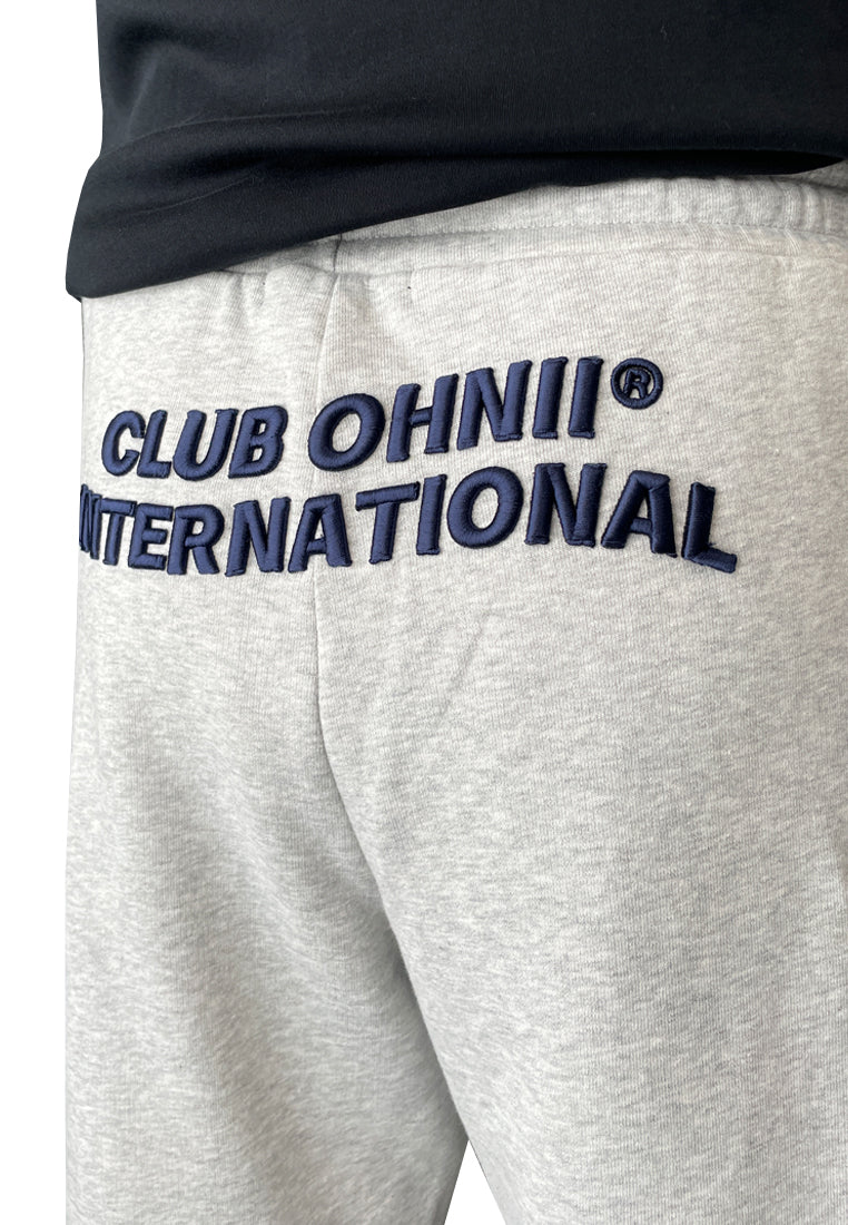 EMBROIDERED CLUB OHNII INTERNATIONAL LOGO SHORTS