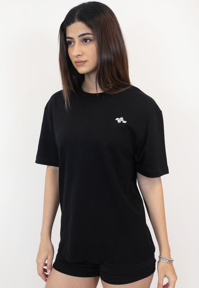 OVERSIZED FORTITUDE PRINT COTTON JERSEY T-SHIRT - Ohnii Official Site