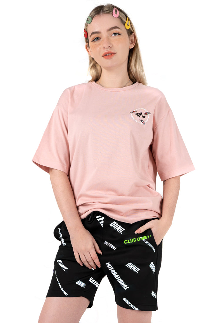 ALL OVER OHNII INTERNATIONAL LOGO SHORTS