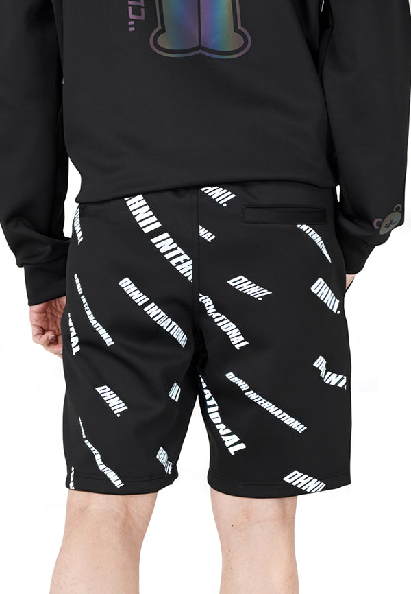 ALL OVER OHNII INTERNATIONAL LOGO SHORTS