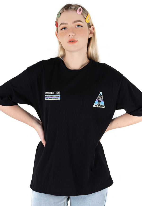 OVERSIZED MOONWALKER BEAR COTTON JERSEY TSHIRT