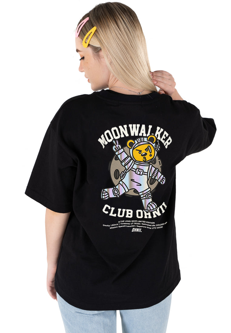 OVERSIZED MOONWALKER LANSI BEAR COTTON JERSEY TSHIRT