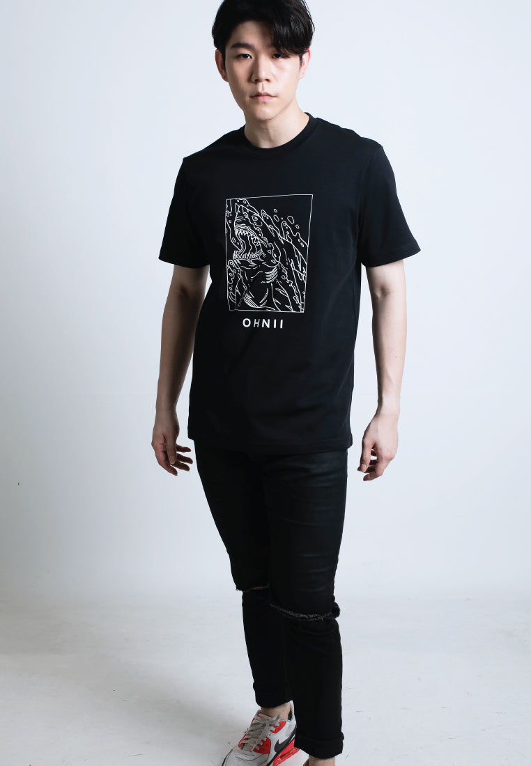 Fearless Shark-Print Cotton Jersey T-Shirt - Ohnii Official Site