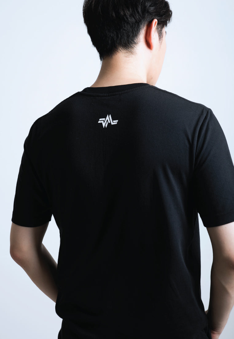 LOGO GLITCH PRINT COTTON JERSEY T-SHIRT - Ohnii Official Site
