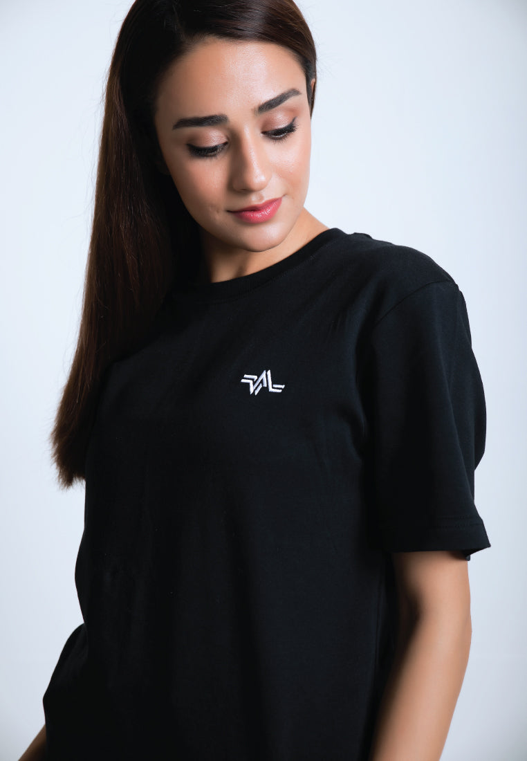 EMBROIDERED LOGOMARK COTTON JERSEY T-SHIRT (BLACK) - Ohnii Official Site
