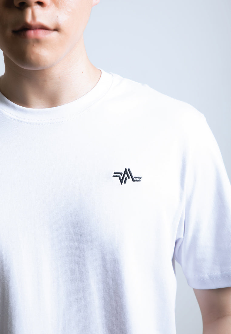 EMBROIDERED LOGOMARK COTTON JERSEY T-SHIRT (WHITE) - Ohnii Official Site
