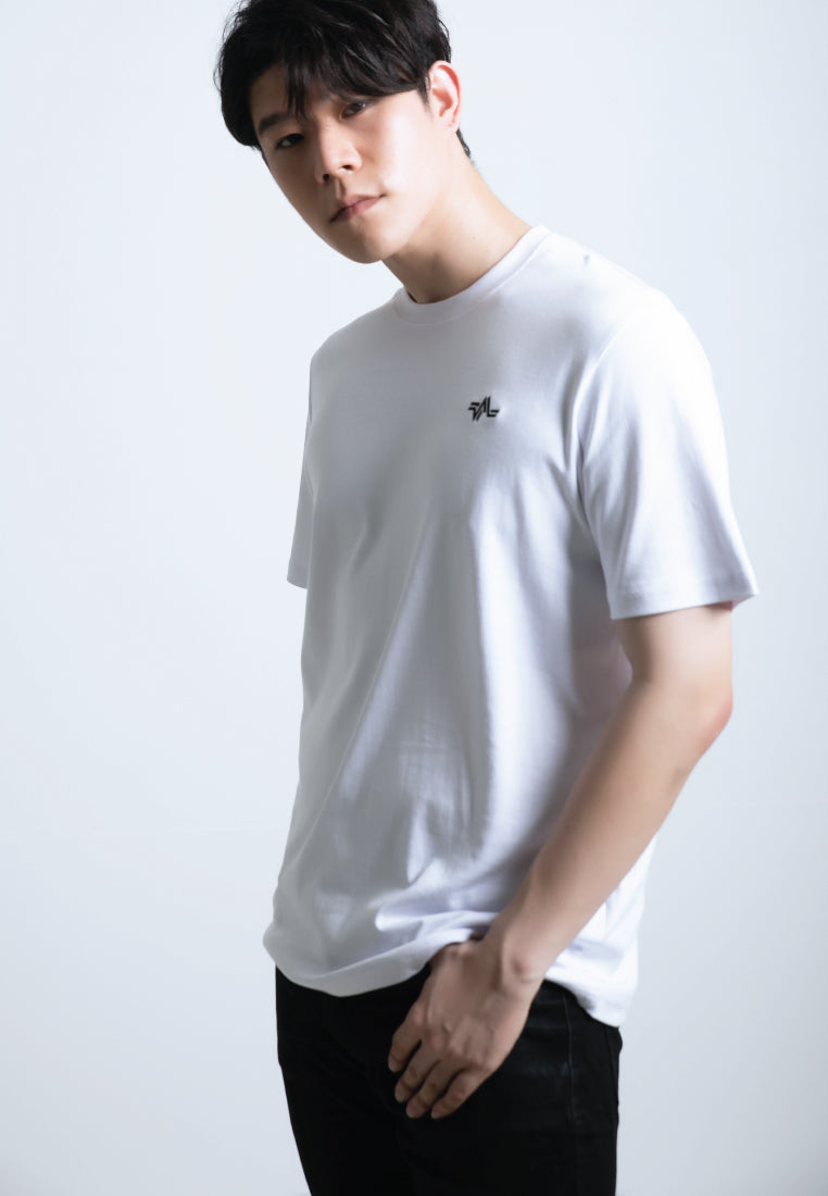 EMBROIDERED LOGOMARK COTTON JERSEY T-SHIRT (WHITE) - Ohnii Official Site